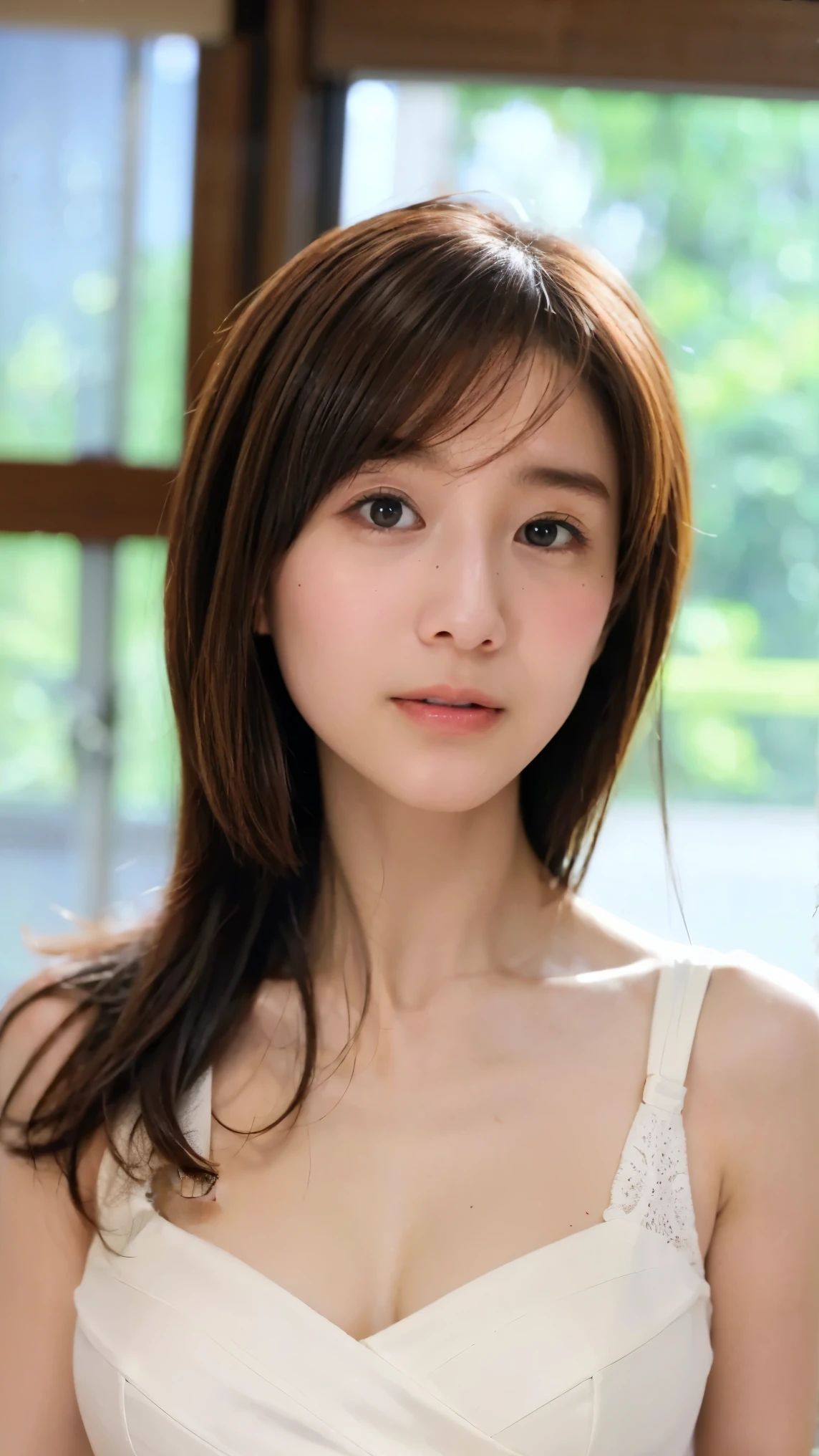 Blonde, Brown Hair, Everything modern:3.66, Cute Japanese Women Photos, smile, 20-year-old, Straight Hair:2.55, (photo Realistic:1.4), (hyper Realistic:1.4), (Realistic:1.3), (Smoother lighting:1.05), (Improving the quality of cinema lighting:0.9), 32K, 1 girl,20-year-oldの***, Realistic lighting, Backlight, The light shines on your face, Ray Tracing, (Bright light:1.2), (Improvement of quality:1.4), (Highest quality Realistic textured skin:1.4), fine grain, Detailed face,(smile:1.0), (Emphasis on face close-up:1.3), (Enhances the beauty of skin texture:1.1),((Extremely precise and accurate anatomy:1.0)), (Enhances the beauty of skin texture:1.1), Clean and glowing skin, mesh, thin:1.2, (Realistic:1.3), Realisticなライティング, (Smoother lighting:1.05), 32K, One Japanese woman, fine grain, Detailed face, (Film Grain:1.1),(Accentuates body lines:1.1), High resolution, Natural look, Kind eyes, Improves hair quality, Delicate light and shadow, Transparent muscles, Graceful pose, Beautiful Eyes, Sharp details, Soft light reflection, Beautiful contours, Delicate skin tone, Fine hair texture,Cute Japanese Women Photos,