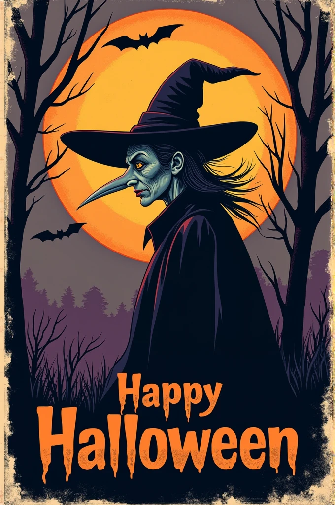 Halloween poster retro