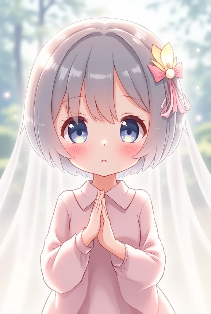 Transparent、cute、Dignified face、Idol、front、Anime Style
