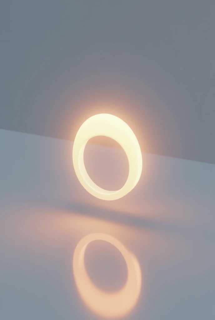 Wearable Ring of light on a plain background 