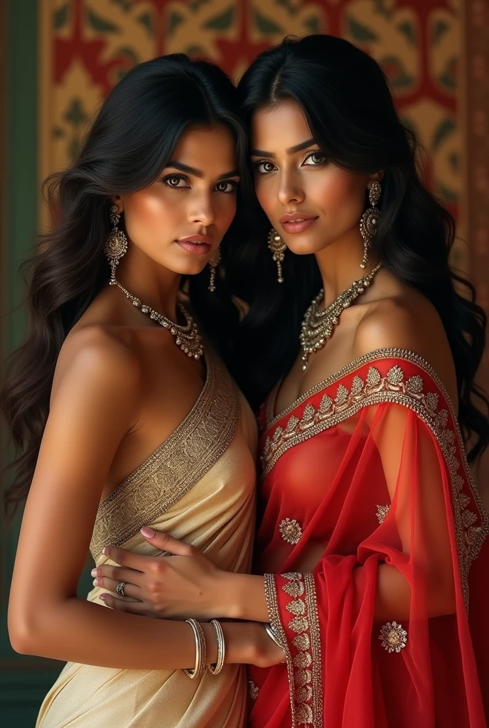 Beautiful indian women, hot in saree, glamour