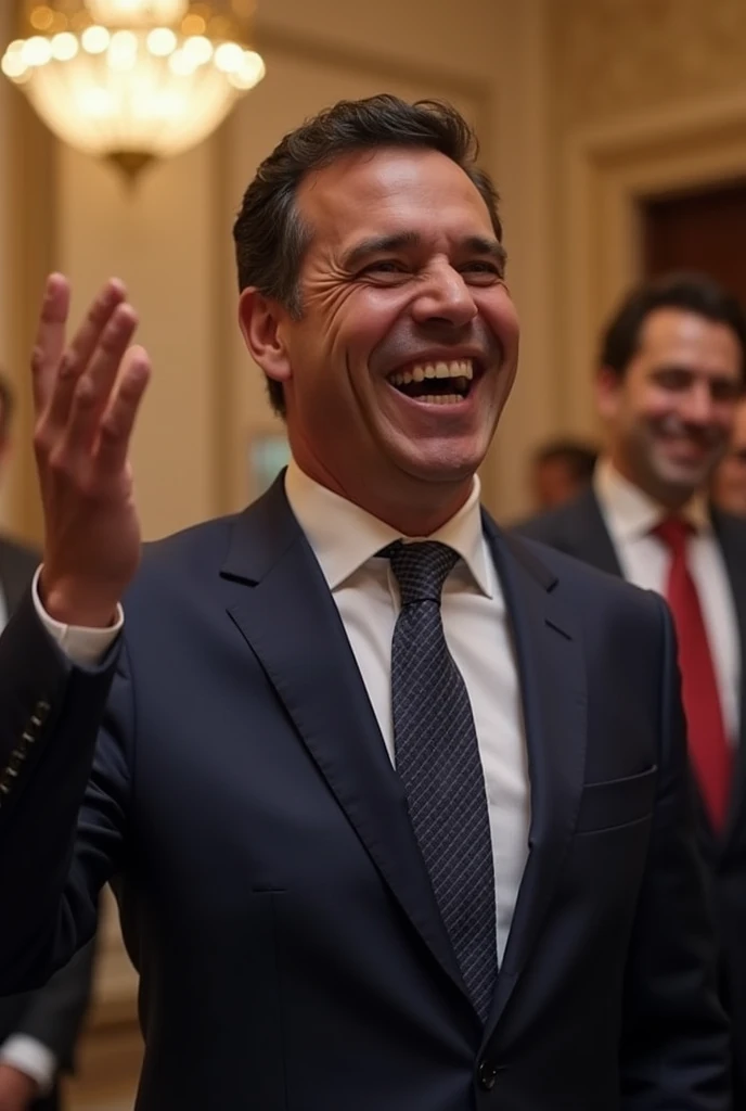 Pedro Sanchez, the president of Spain, laughing at people and stealing public money