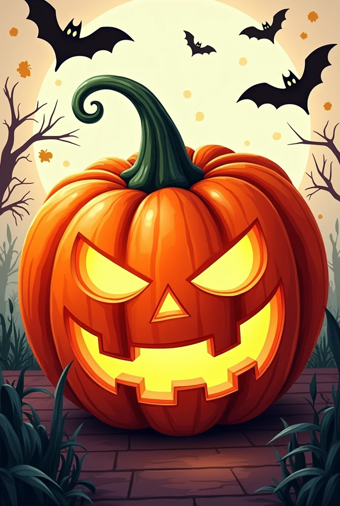 Retro halloween coffee poster