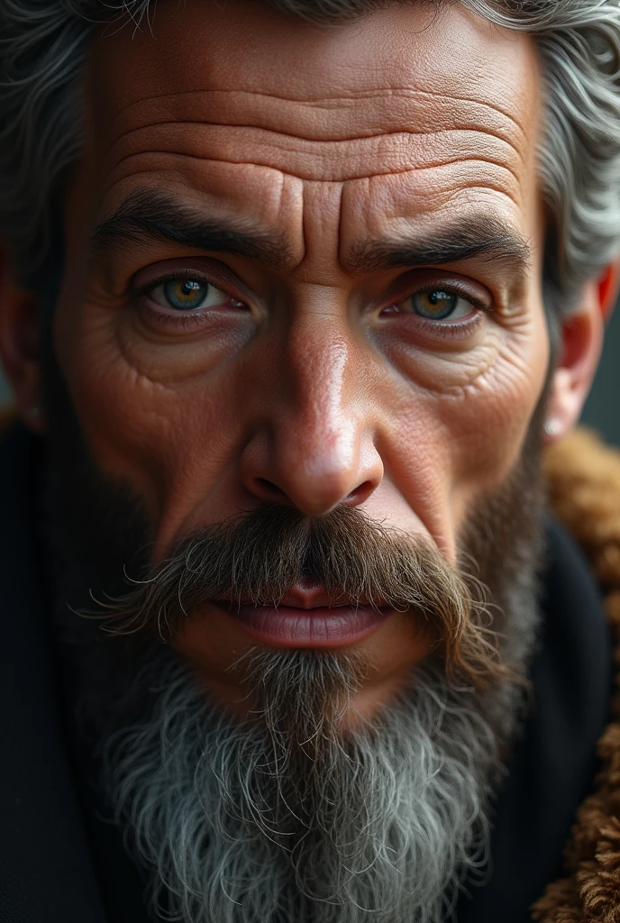 King closeup face