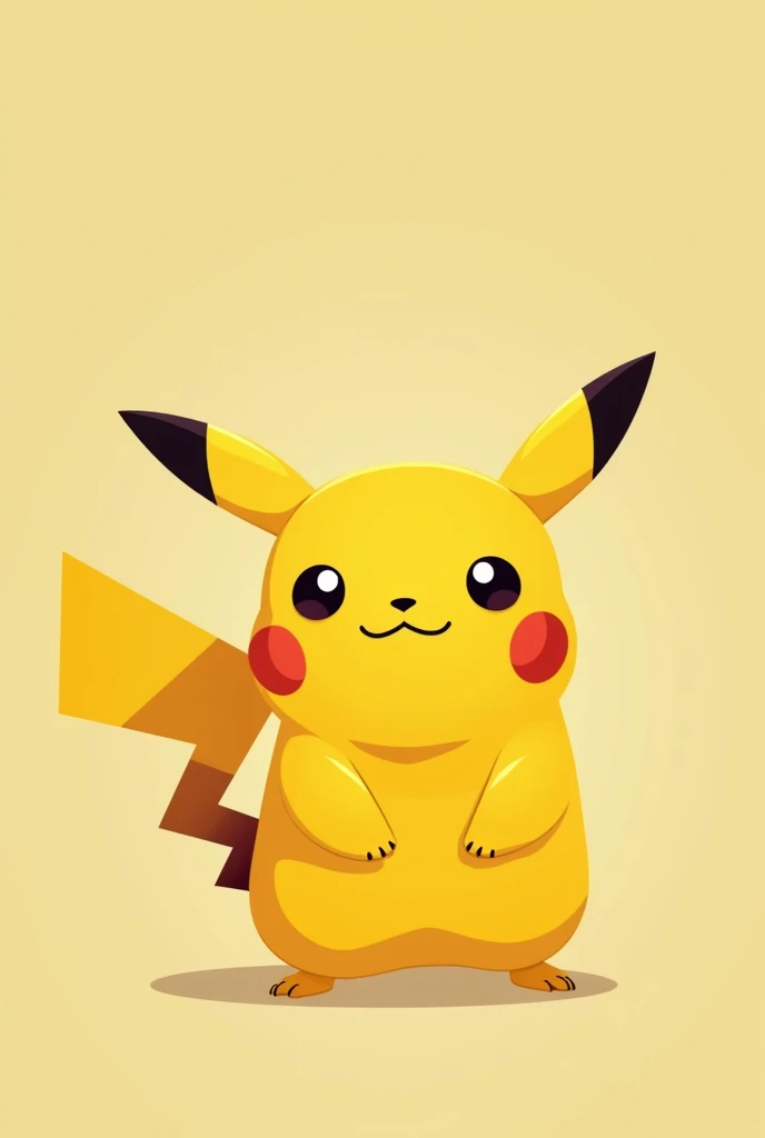 （Most of the background is solid color.），Simple little cute Pikachu picture below