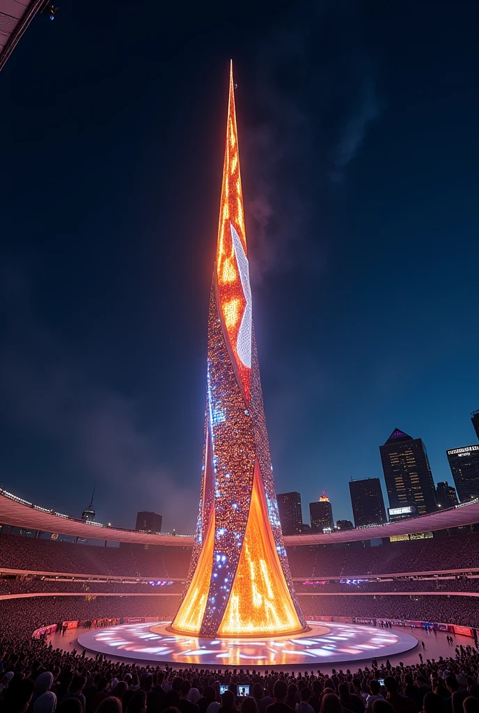 Technological and beautiful Olympic pyre