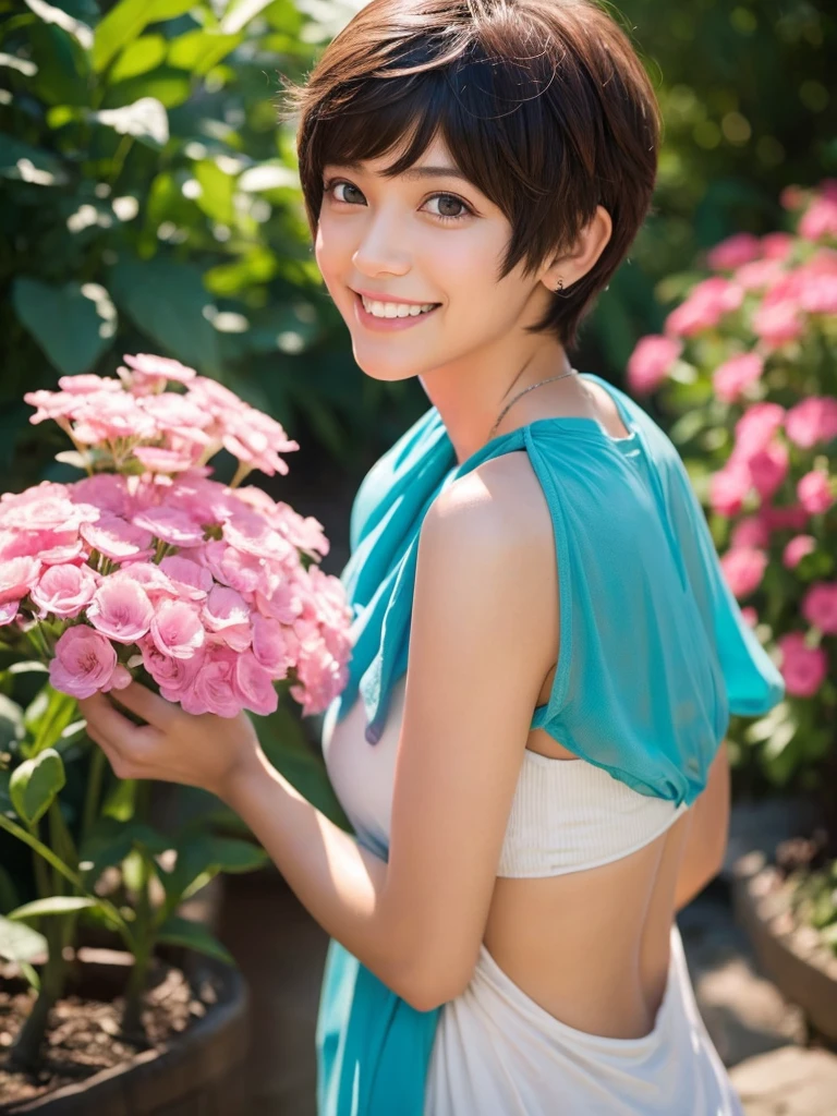 smile, Gaze, Pixie Cut Cecil Katt