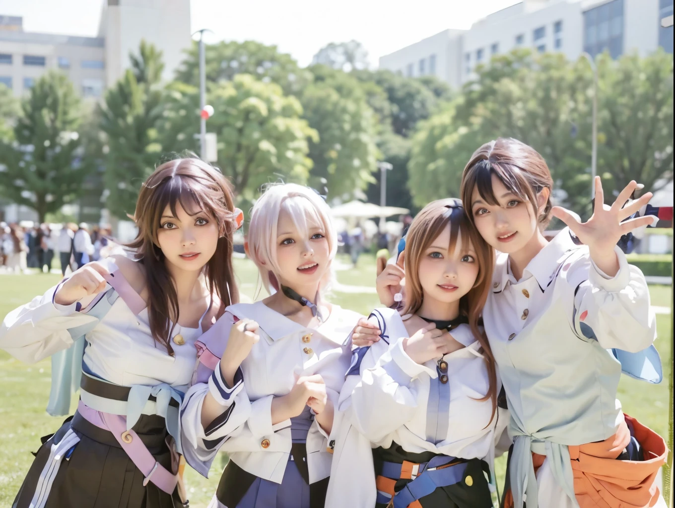 cosplay,girls,big breast,realistic