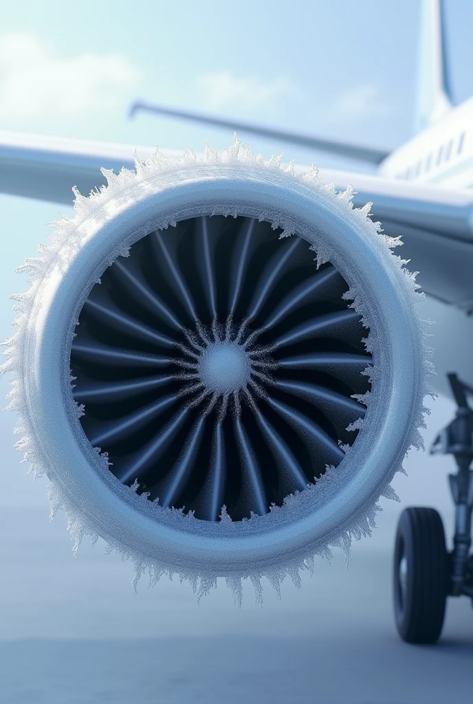 Icing in aircraft at engine