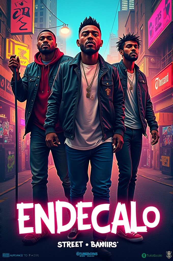 Cover for street music, with the name ENDECALO, and singers OZZIE PR X BIG NILO X ERU14