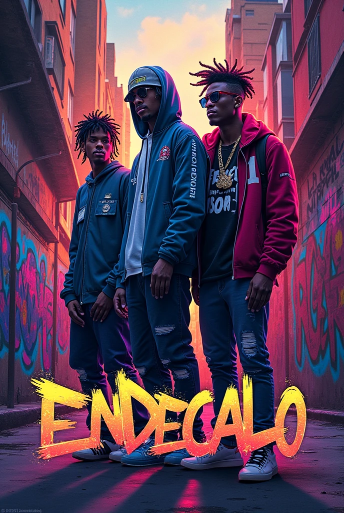 Cover for street music, with the name ENDECALO, and singers OZZIE PR X BIG NILO X ERU14 