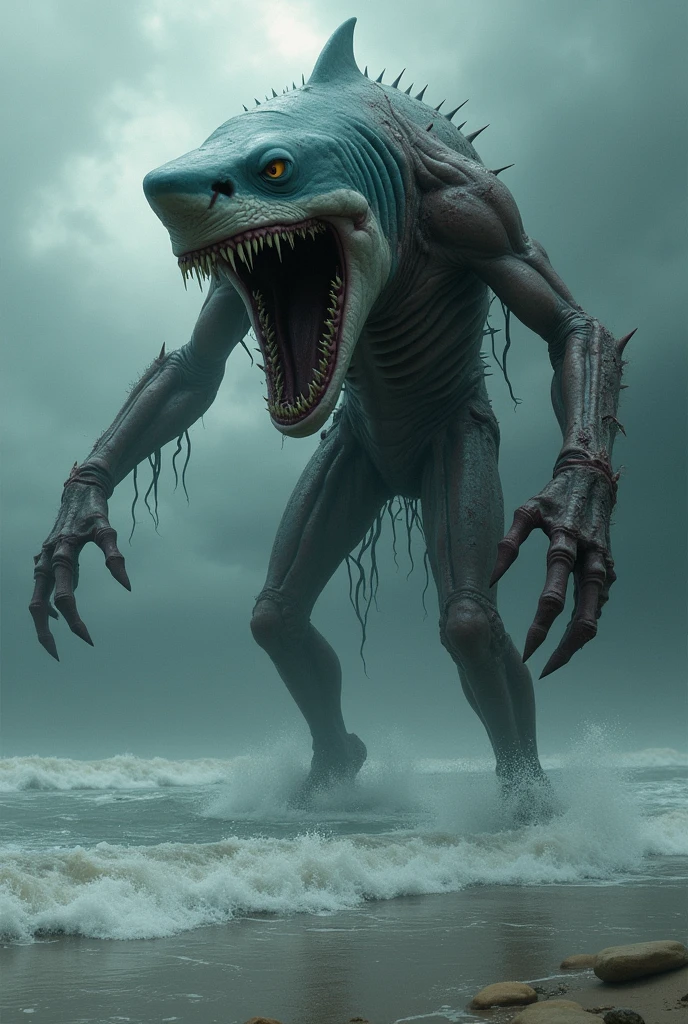 Zombie and shark terrible hybrid 