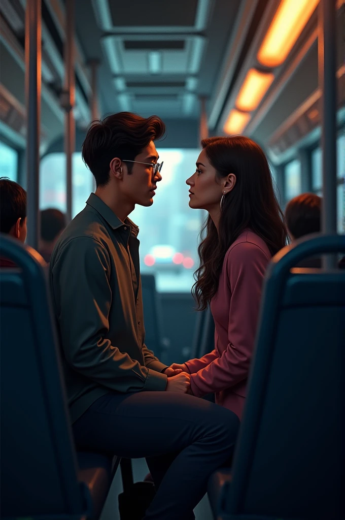 The two met on the bus