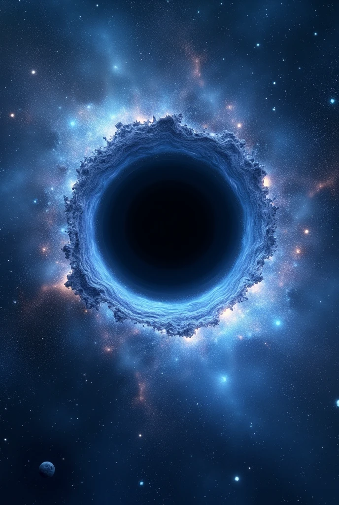 Best black hole with galaxy numerous stars peeping with hine amd bluish tone pleasant
