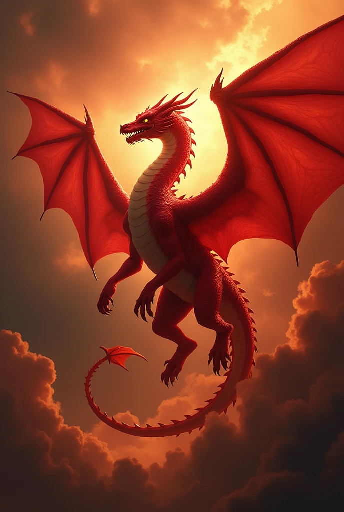 .3 And another sign appeared in heaven; and behold, it was a great red dragon, which had seven heads and ten horns, and on their heads seven diadems