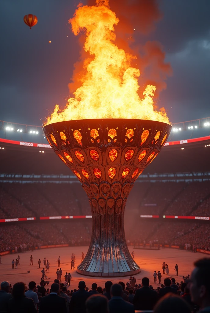 Bright Olympic cauldron


