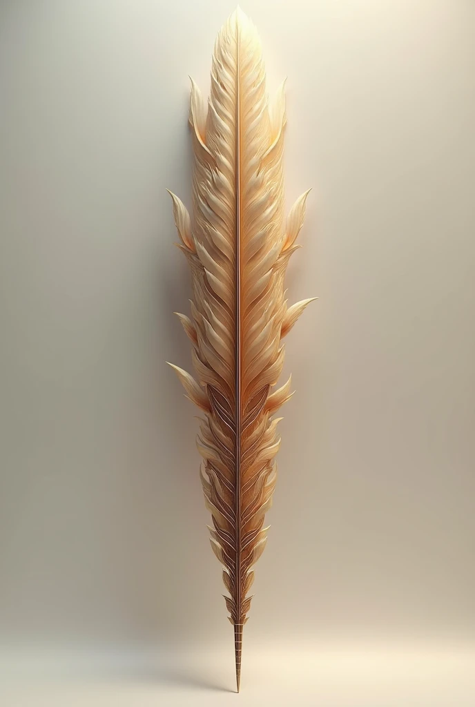 Beautiful and giant looking pen with feathers in 16:9 ratio