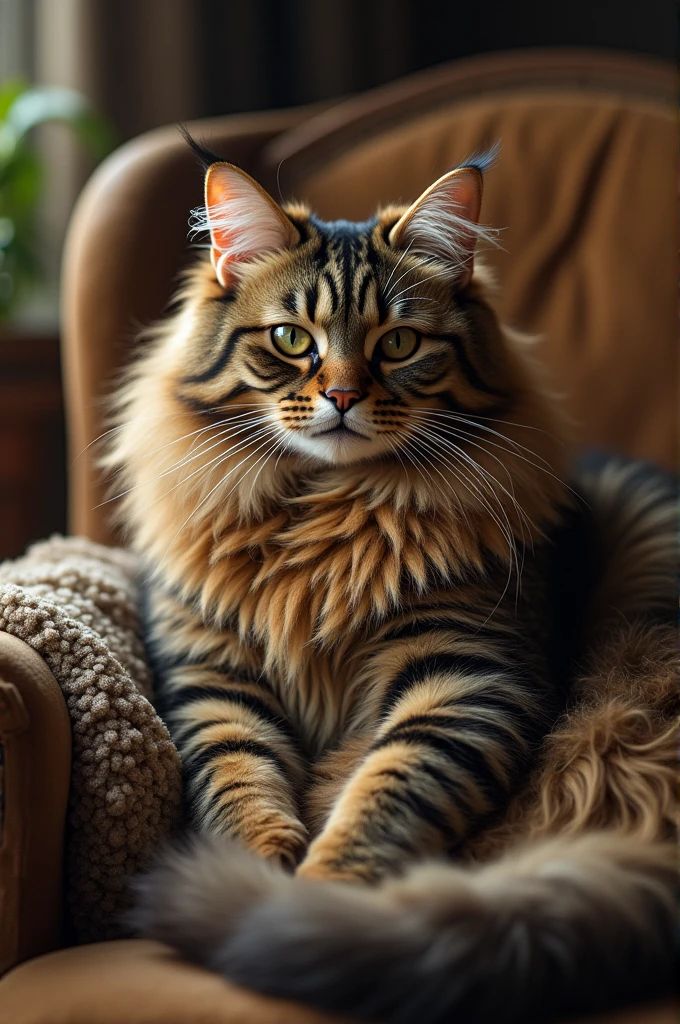 A fat, hairy cat with a lot of life experience