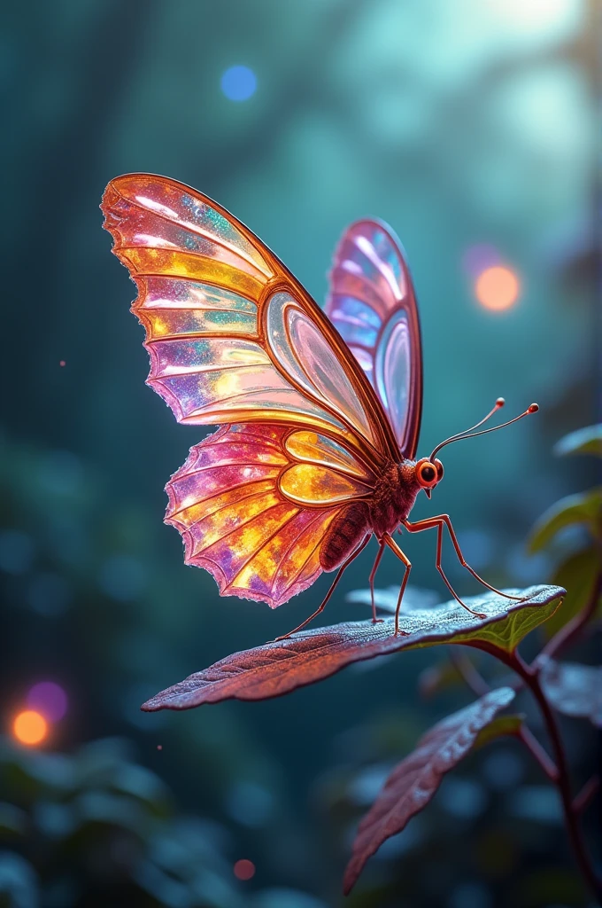 Butterflies that have spines that look like sharp, colorful crystals instead of wings