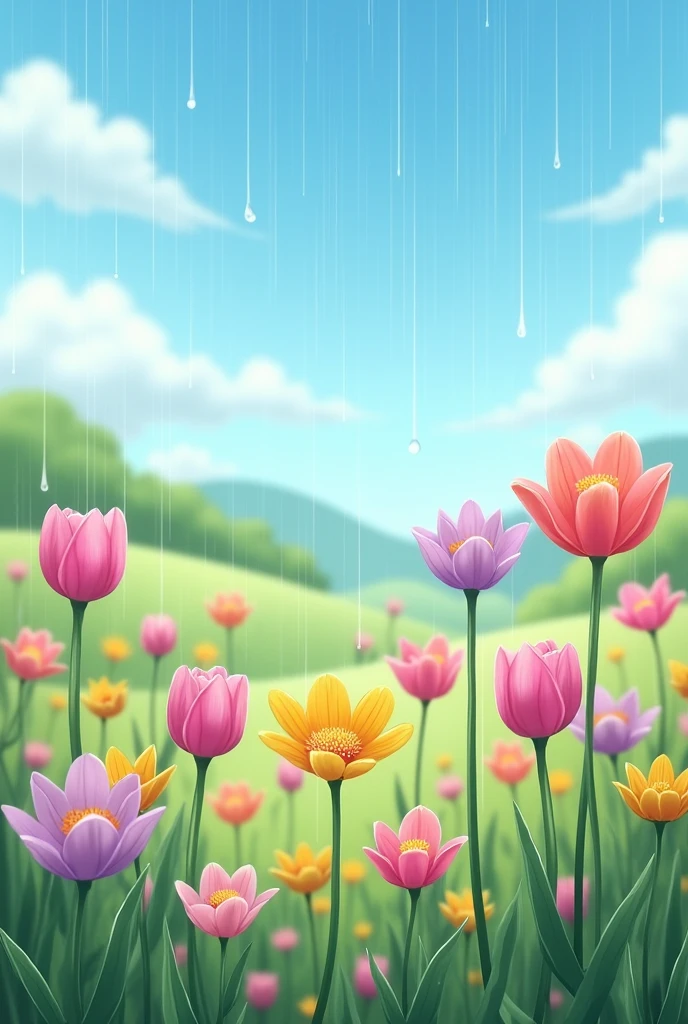 Flowers waiting for rain