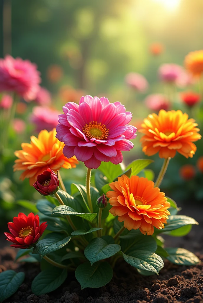 The flowers are not dry and cloudy.