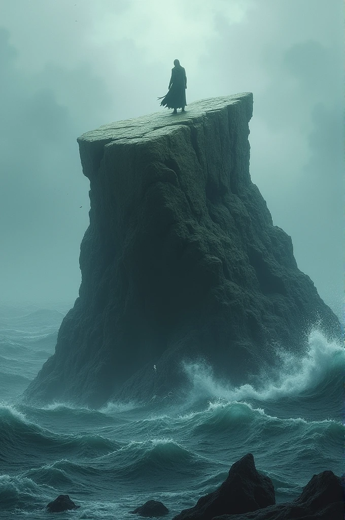That if I should live somewhere high, on top of a rock, on a surface so small that it only offered space to place the feet, and the abyss opened up around, the ocean, Erebus, eternal loneliness and storm; If I were to remain within the space of a yard for my entire life, thousand years, an eternity,