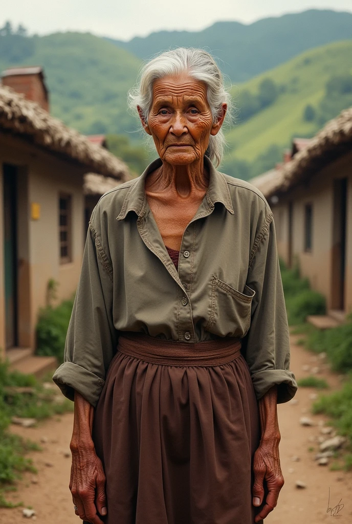 There was an old woman in a village