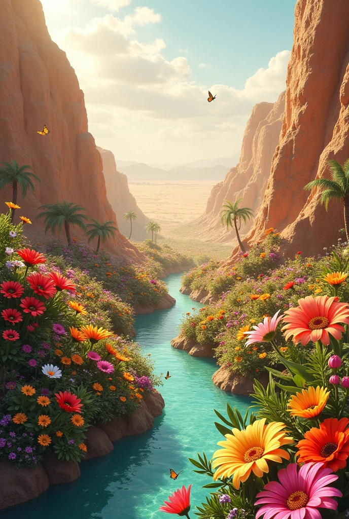 Flowers do not dry up in the middle of the desert.