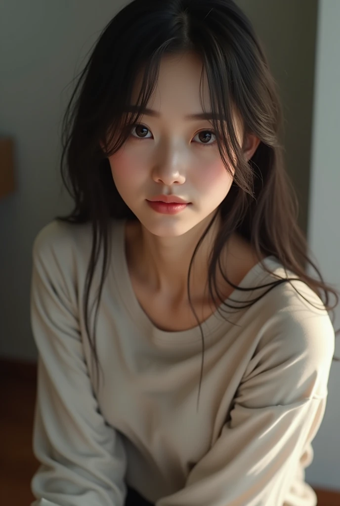 My Girlfriend, Kyoko Nakano　Japanese　2 years of higher education　Real Sex　Face-to-face sitting position