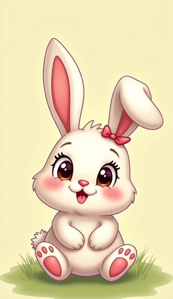 Cartoon character of a cute bunny