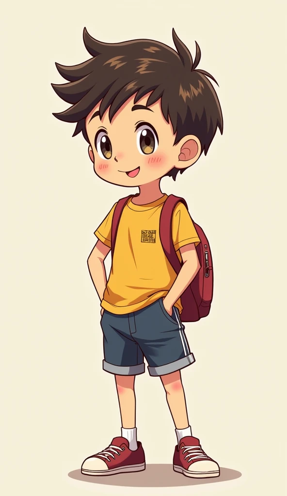 (Highest quality,Extremely detailed depiction,Incredible high resolution),A cute boy、whole body、mascot、Summer clothing