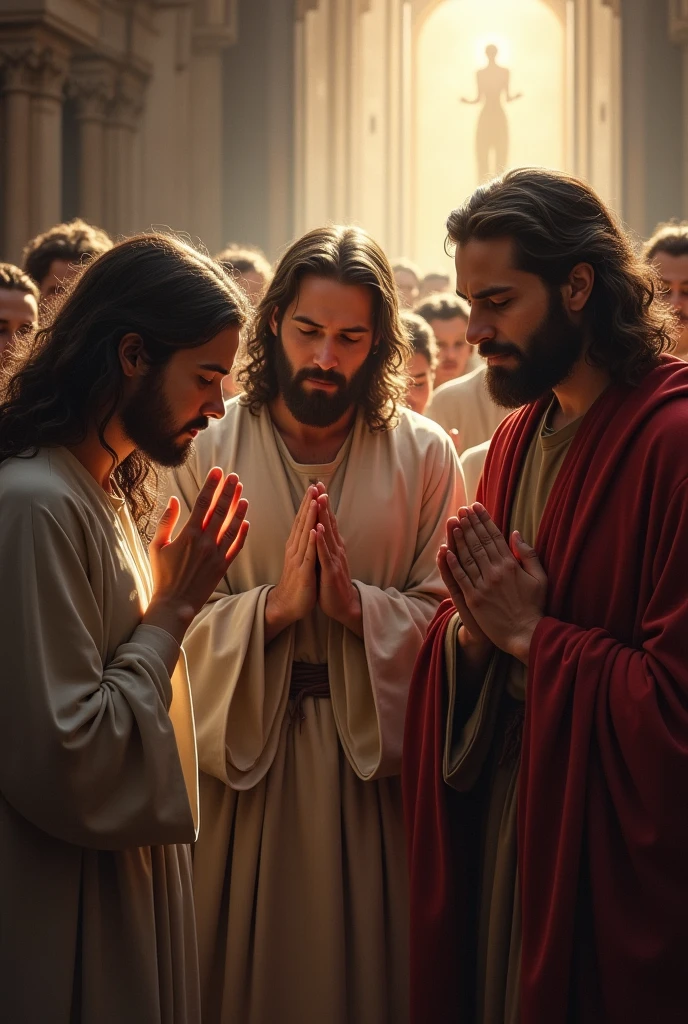 People praying to God
