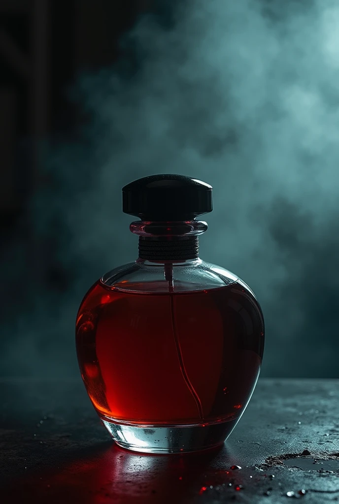 a dramatic perfumes studio background with eerie music anymore 

