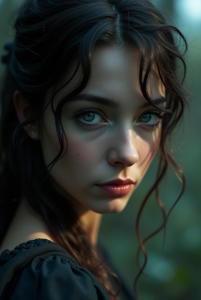 a fallen angel, beautiful detailed eyes, beautiful detailed lips, extremely detailed face, long eyelashes, wings, dramatic lighting, chiaroscuro, dark fantasy, cinematic, dramatic lighting, moody, dark colors, deep shadows, warm tones, (best quality,4k,8k,highres,masterpiece:1.2),ultra-detailed,(realistic,photorealistic,photo-realistic:1.37)