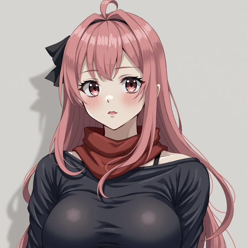 A female version of Itadori Yuuji wearing lingerie