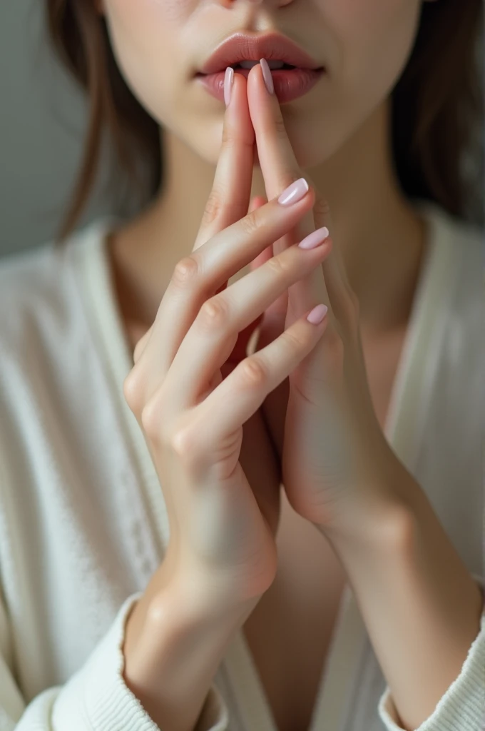 Beautiful Hands、Put your finger over your mouth