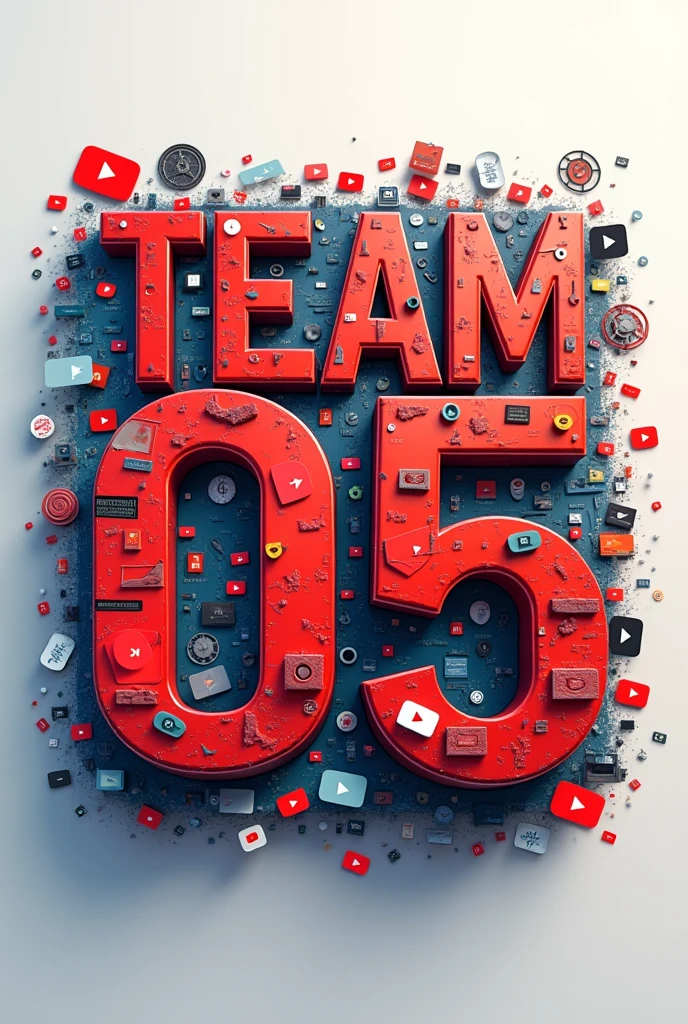 "Team 05" written with YouTube materials