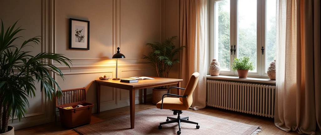 Bureau à Domicile Avec Outils Dorés Et Décorations De Noël Fond De Vacances Daffaires

