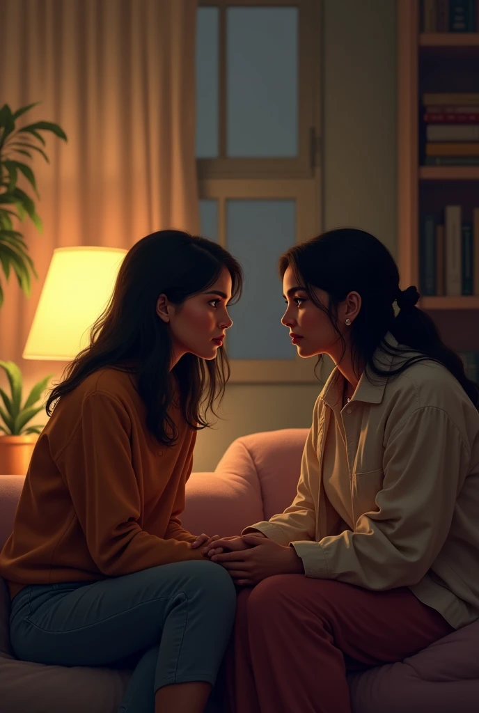 One day, Maya shares her troubles with her friend Radha.
