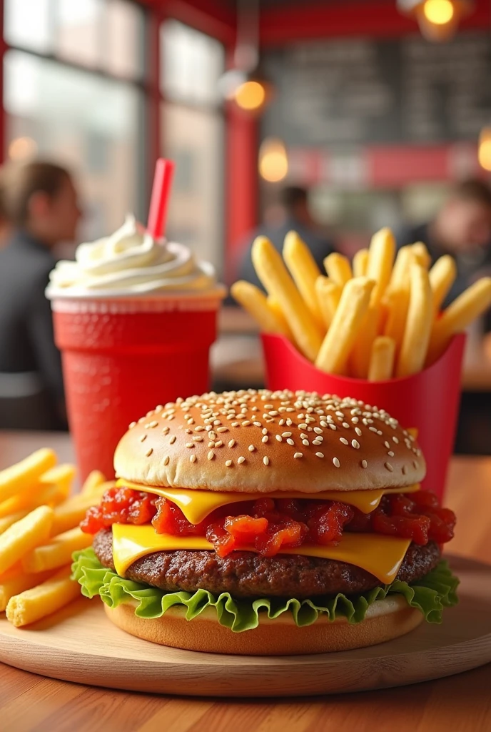 A picture of fast food, what ElBlack says