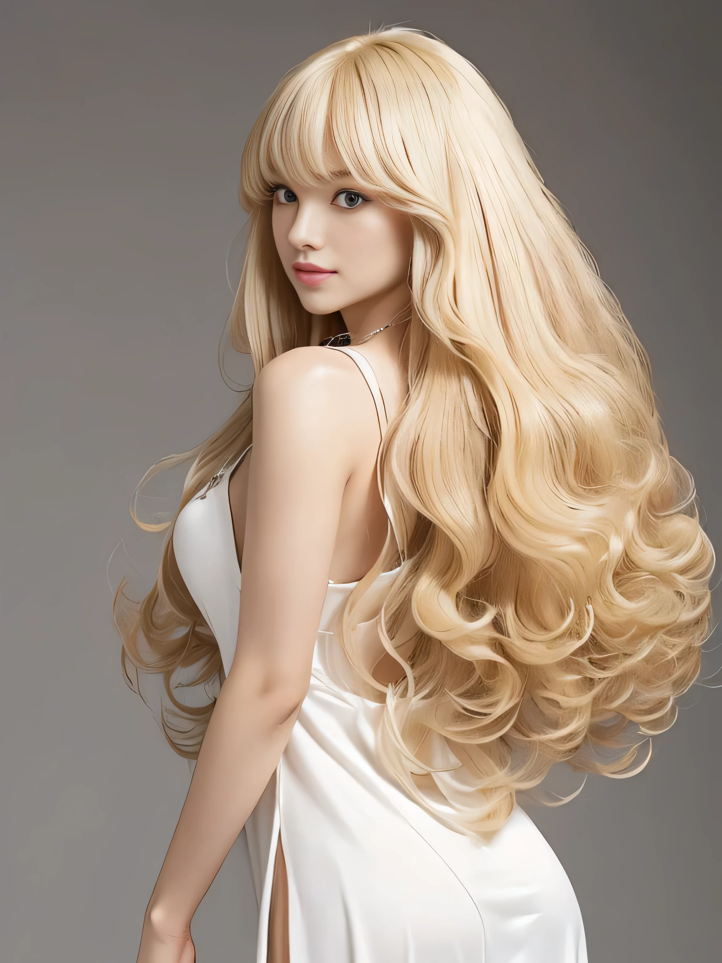 (Pure white wall background:1.8. Upper body photo from the knees up) ((Random poses showing off as much of her dress, back and hair as possible:1.5)) ((Her hair is incredibly straight:1.5)) ((Beautiful model with long blonde hair, girl with super length Hair, extremely length Hair, extra length Hair, very long, Flowing Hair, very length Hair, length Hair girl, very long, Flowing blonde hair, length Hair windy, very longBlonde Hair, length, Flowing Hair, length and or curly hair, with length Hair, length Hair!!!! Her highest quality hair is long and 真っ直ぐ or curly hair very long, best quality blonde, length hair in the center, Highest quality long Straight or curly hair, length, Straight or curly hair, beautiful, High quality blonde hair, length and Blonde Hair highest quality Straight or curly hair, length Hair, length and Straight or curly hair, highest quality Blonde Hair, Perfect silky Straight or curly hair of the highest quality, Straight or curly hair, highest quality Blonde Hair, length Blonde Hair Straight or curly hair, length, Light blonde hair Her hair is long and Straight or curly hair, very longBlonde Hair, length hair in the center, length Straight or curly hair, length, Straight or curly hair, beautiful hair of the highest quality, length Hair, length, Straight or curly hair Blonde Hair , length and free Straight or curly hair Blonde Hair, Straight or curly hair Blonde Hair)) (Her bangs are perfect.:1.3) (France's most beautiful 24-year-old hair model) ((highest quality)), ((masterpiece)), (family friendly) (Get used to it) Perfect Face (Her skin is a typical French complexion...、And very detailed) (Big Breasts) (She is wearing a gorgeous light blue princess dress:1.5) (She has a beautiful French face and a typical French figure...., Narrow eyes) (She has perfect beautiful makeup and face Lipstick is light red A solid eyeliner) ((Rich 1.4)) (Extremely detailed 8K) (Ultra-fine skin texture 1.4) (current, Vibrant:1.4), double eyelid Sharp focus:1.2