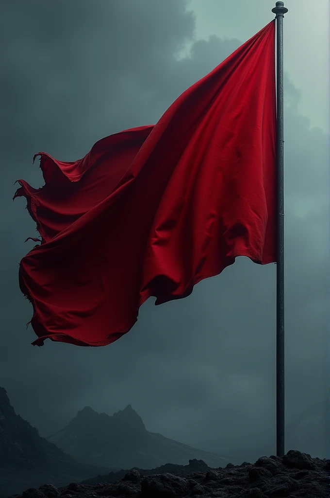 Flag with dark red colors 
