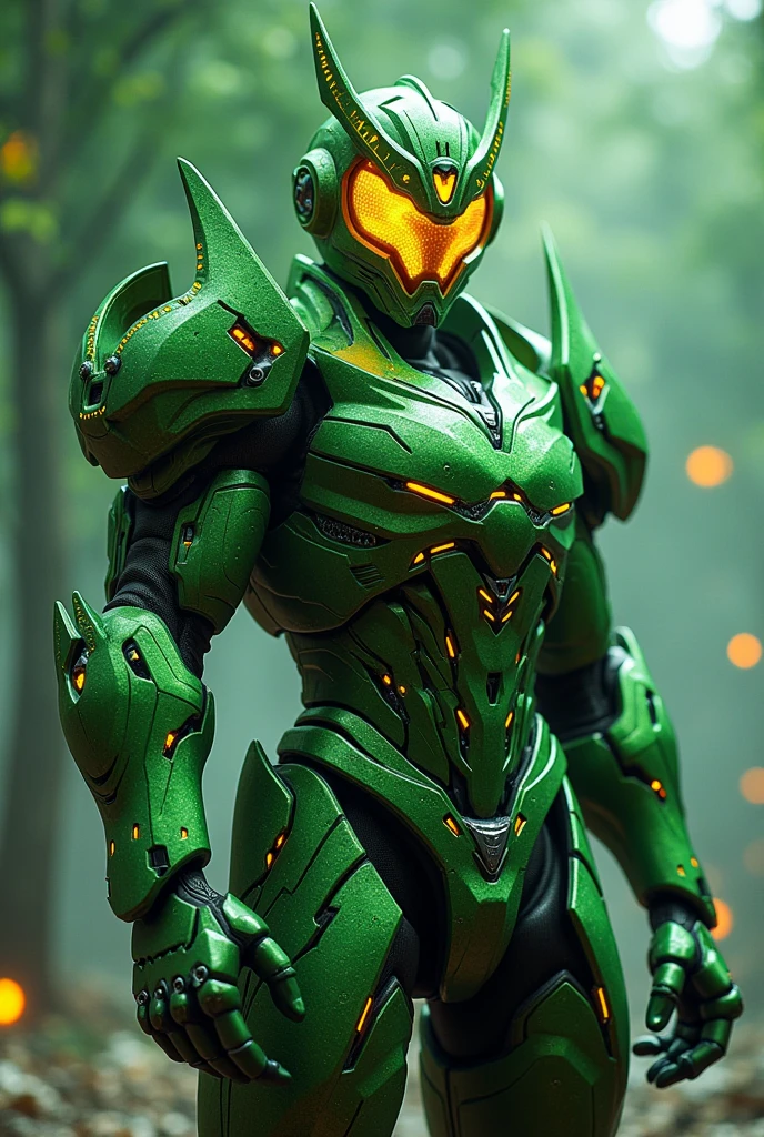 A detailed, high-quality Stable Diffusion prompt for the theme "Durian green Kamen rider concepts" would be:
durian green kamen rider, detailed mecha suit design, mechanical armor, glowing energy orbs, futuristic cyberpunk style, dramatic lighting, intricate machinery, complex patterns, sharp angular shapes, dynamic pose, digital art, cinematic composition, highly detailed, 8k, photorealistic, masterpiece