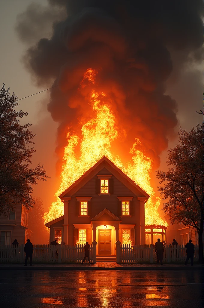 Create a house on fire