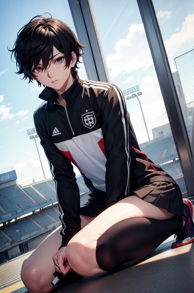 Ren Amamiya Persona,anime boy,soccer uniform
