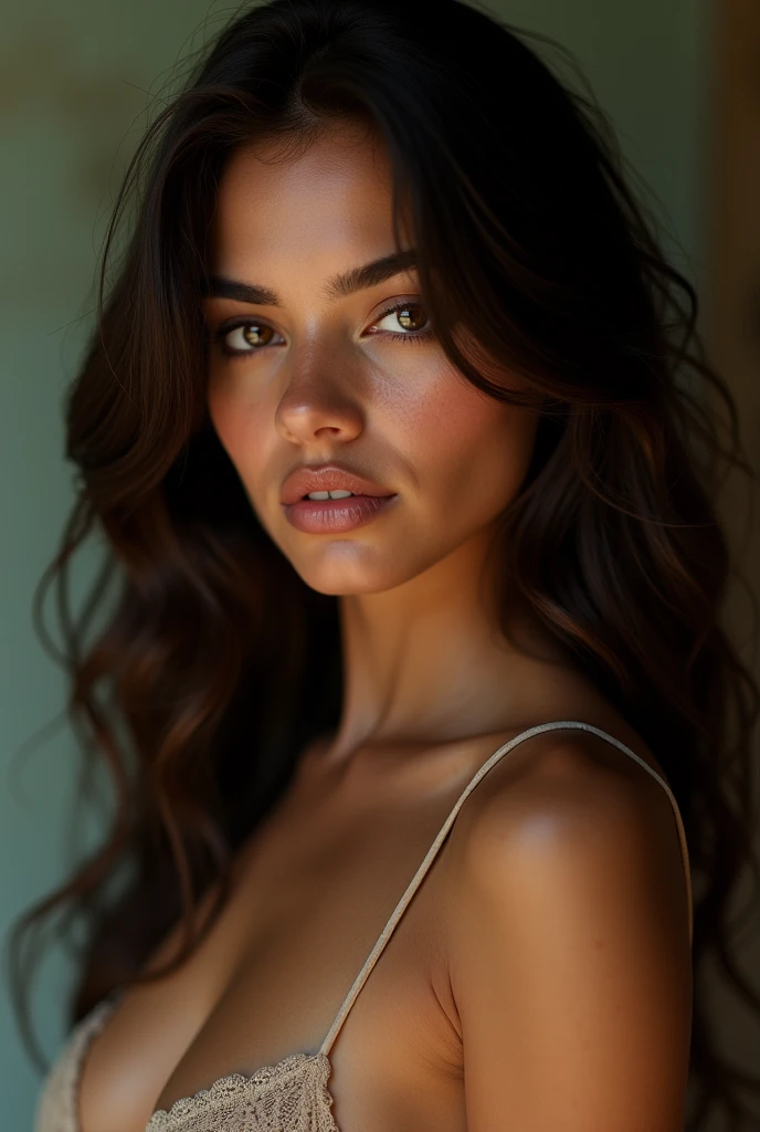 A brazilian girl in nude Photo with sexy face