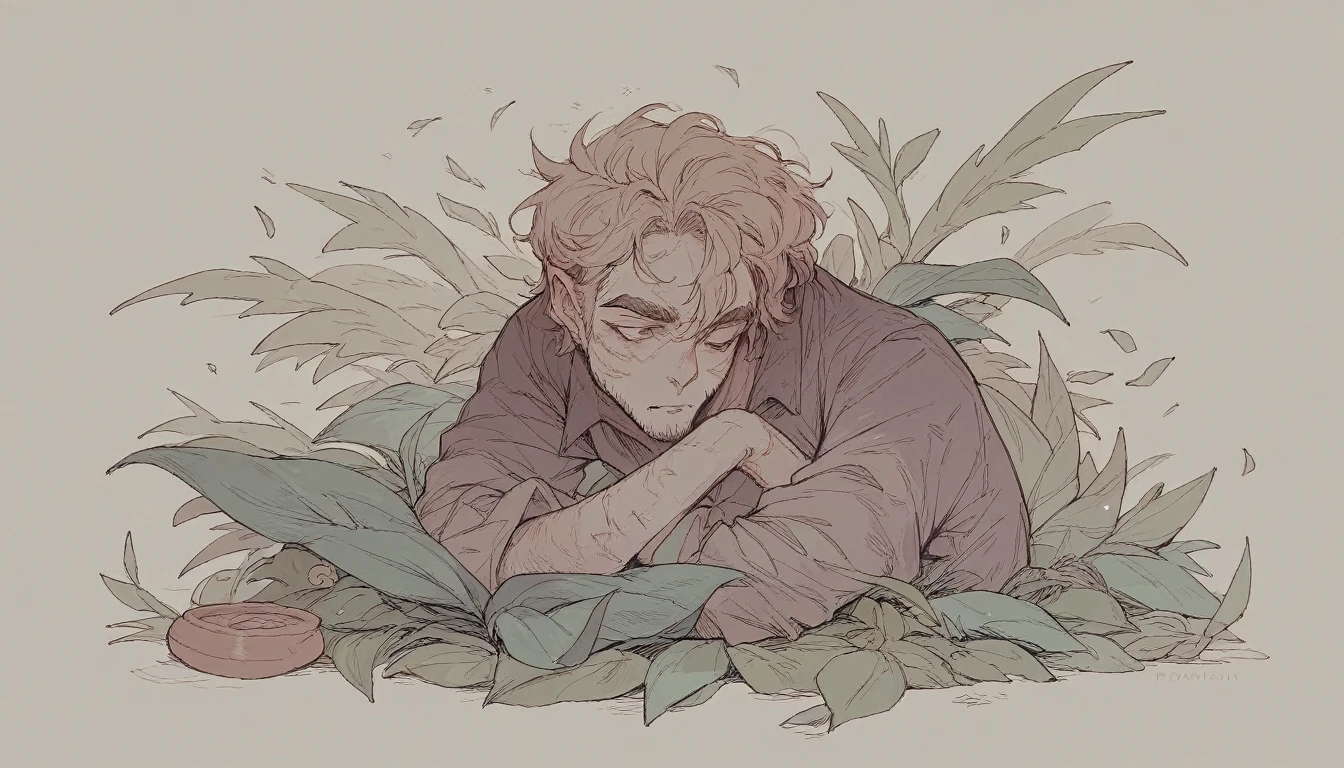 Funeral of Frieren、Fern、Pencil drawing style
