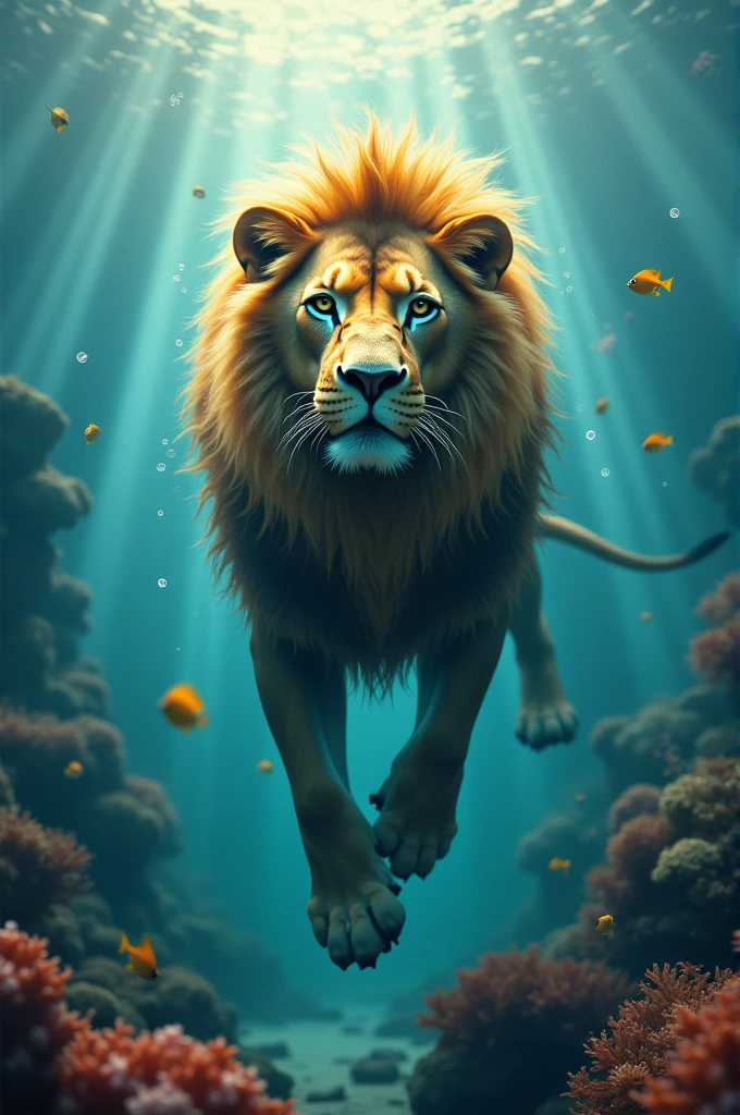 King of the jungle underwater