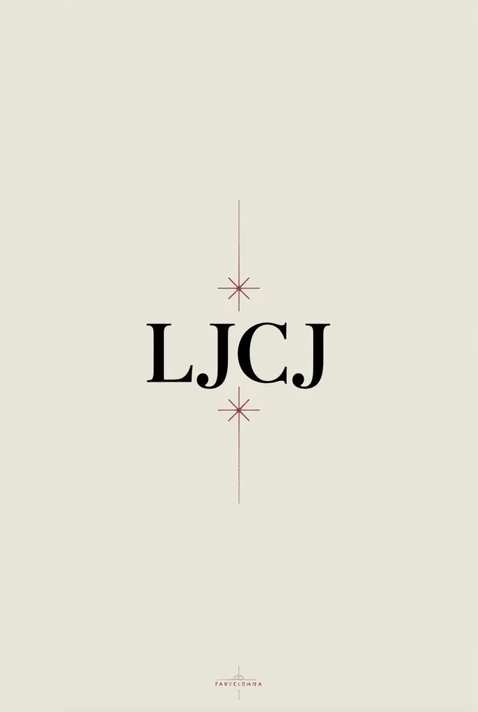 Make me a clothing logo with the initials LJCJ