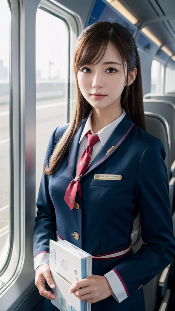 Super detailed, High resolution, Super detaileded, highest quality, wonderful, highest quality,Integrated 8K wallpaper, cinematic lighting, stewardess、20-year-old、Japanese